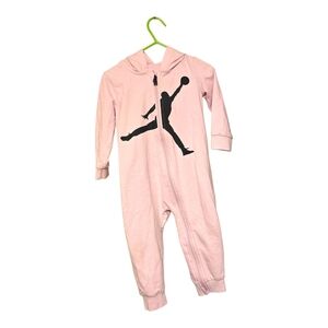 Jordan Jumpman Pink Hooded Onesie Toddler Size 18M